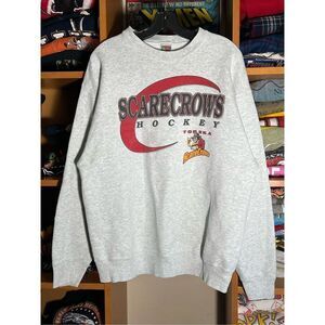 SOLDVintage 90s Rare Topeka Scarecrows Hockey Logo Sweater